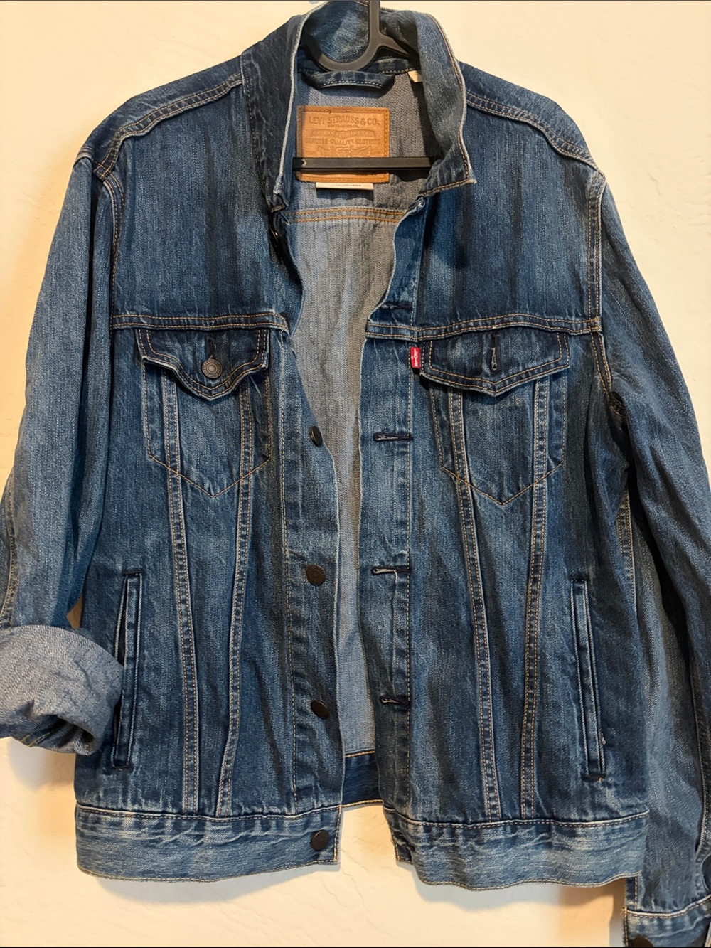 Dark Blue Denim Levi’s Trucker Jacket